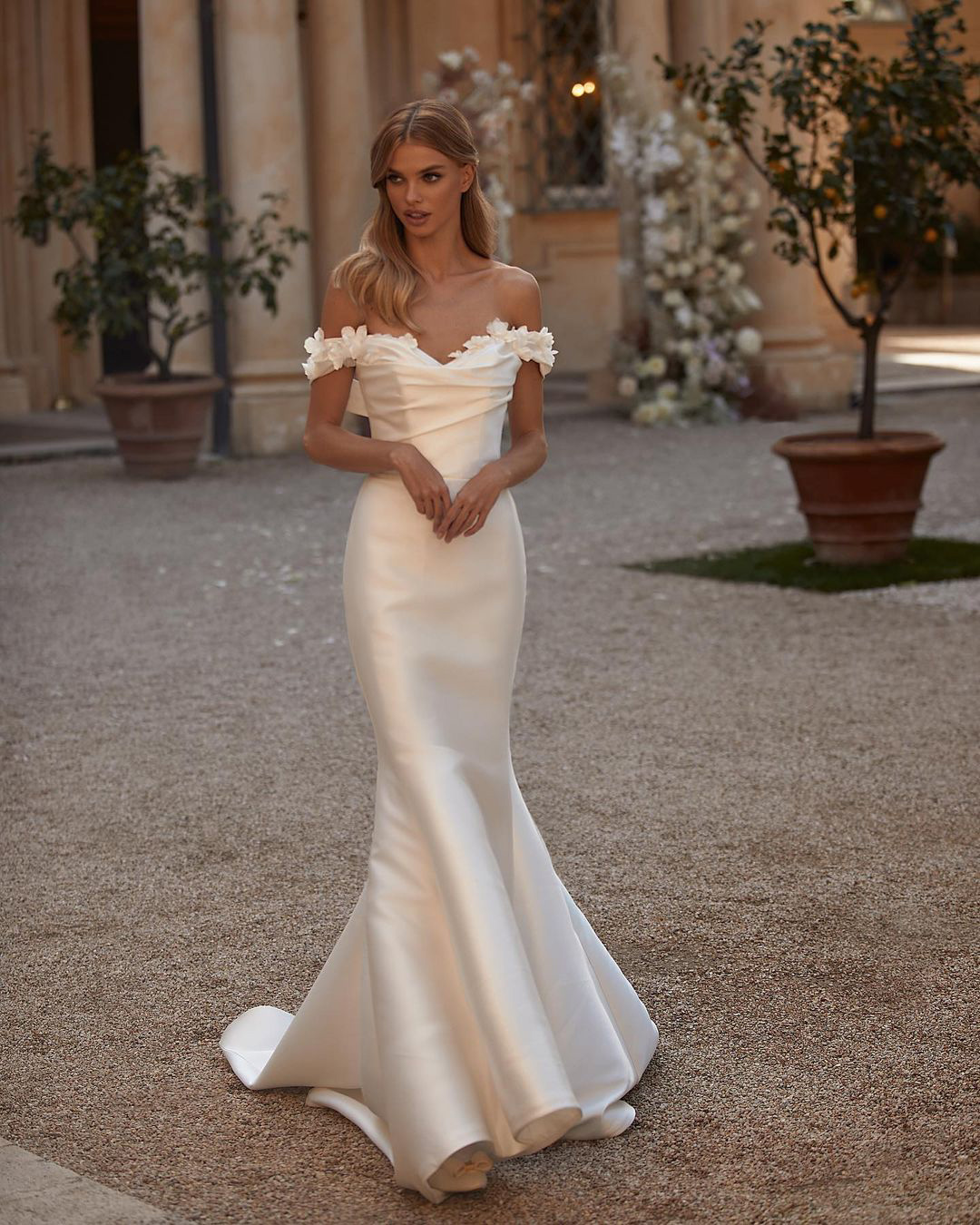 mermaid wedding dresses simple off the shoulder sexy millanova