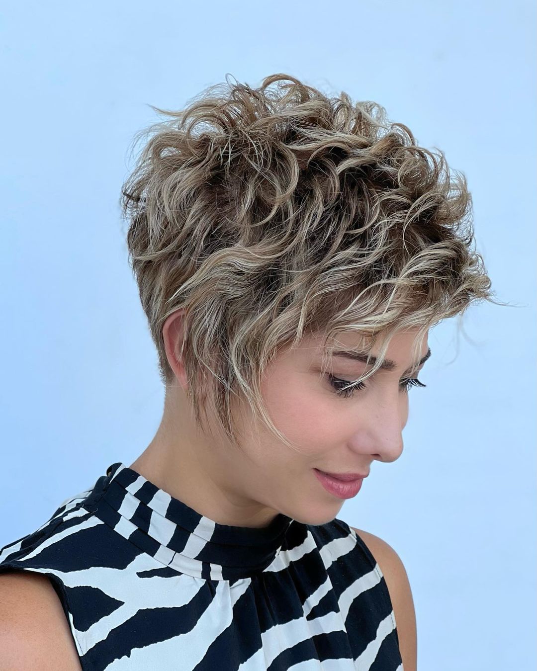 pixie wedding hairstyles curly