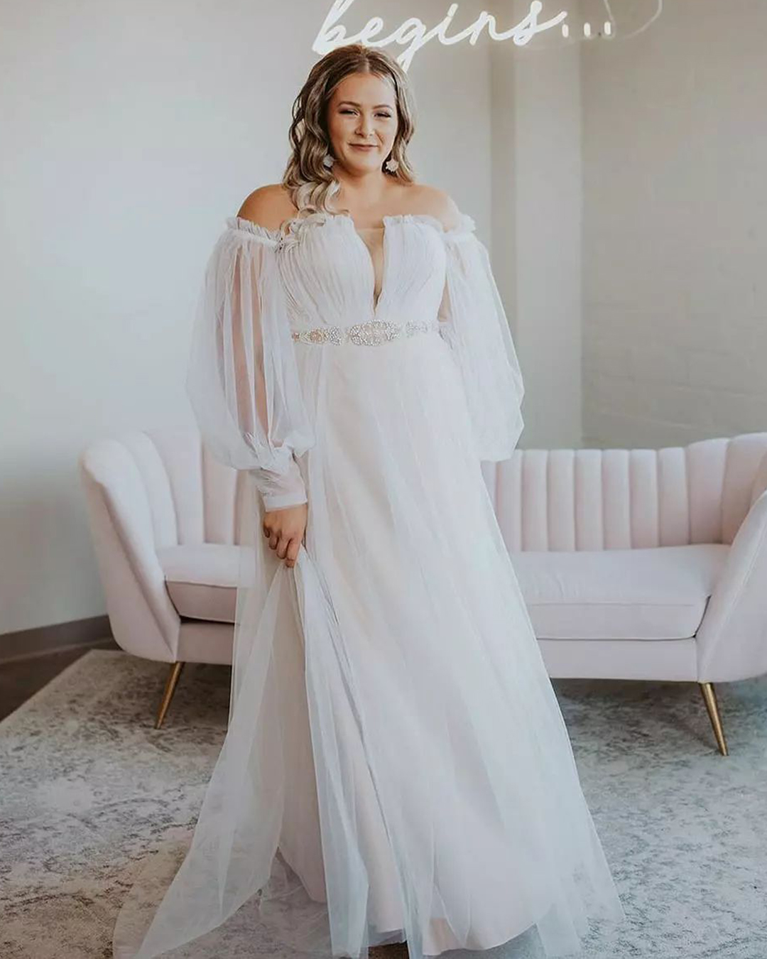 plus size wedding dresses with sleeves simple off the shoulder simple studiolevana