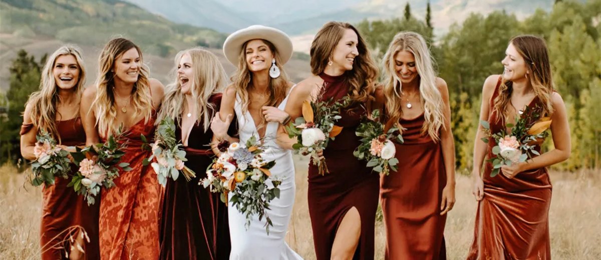 Rust Bridesmaid Dress Ideas— 16 Trendy Gowns + FAQs