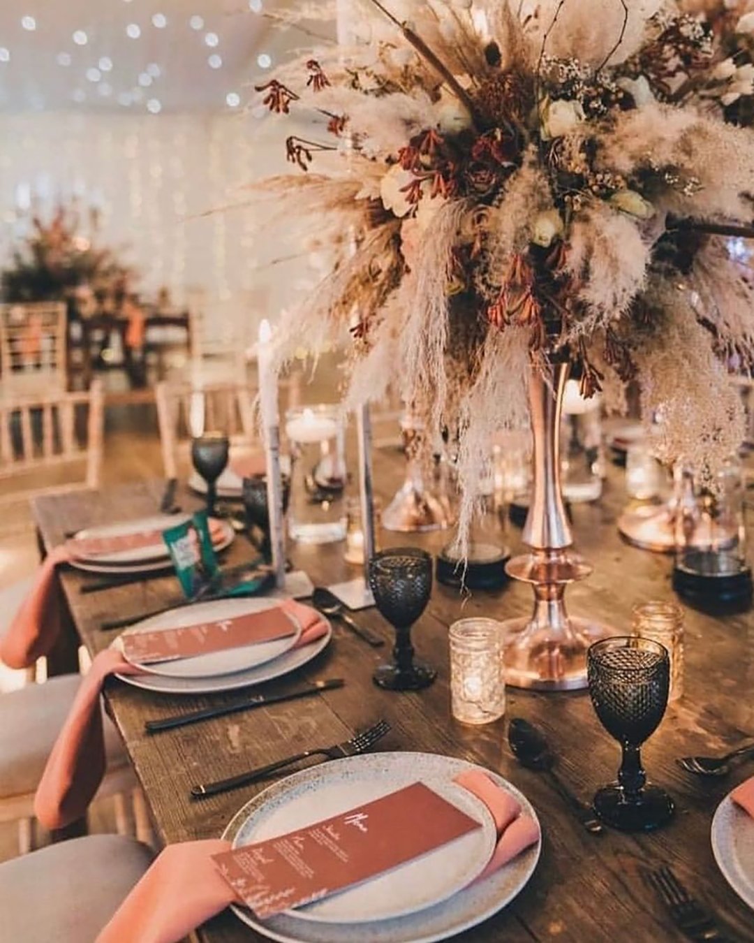 rust wedding theme boho table decor whitehouse_crockery