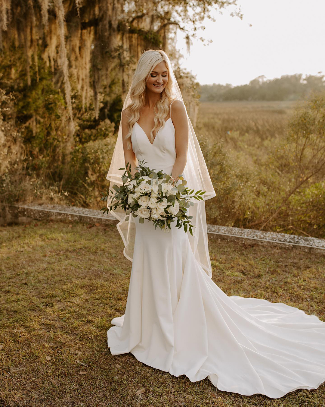 rustic wedding dresses a line simple with spaghetti straps allure