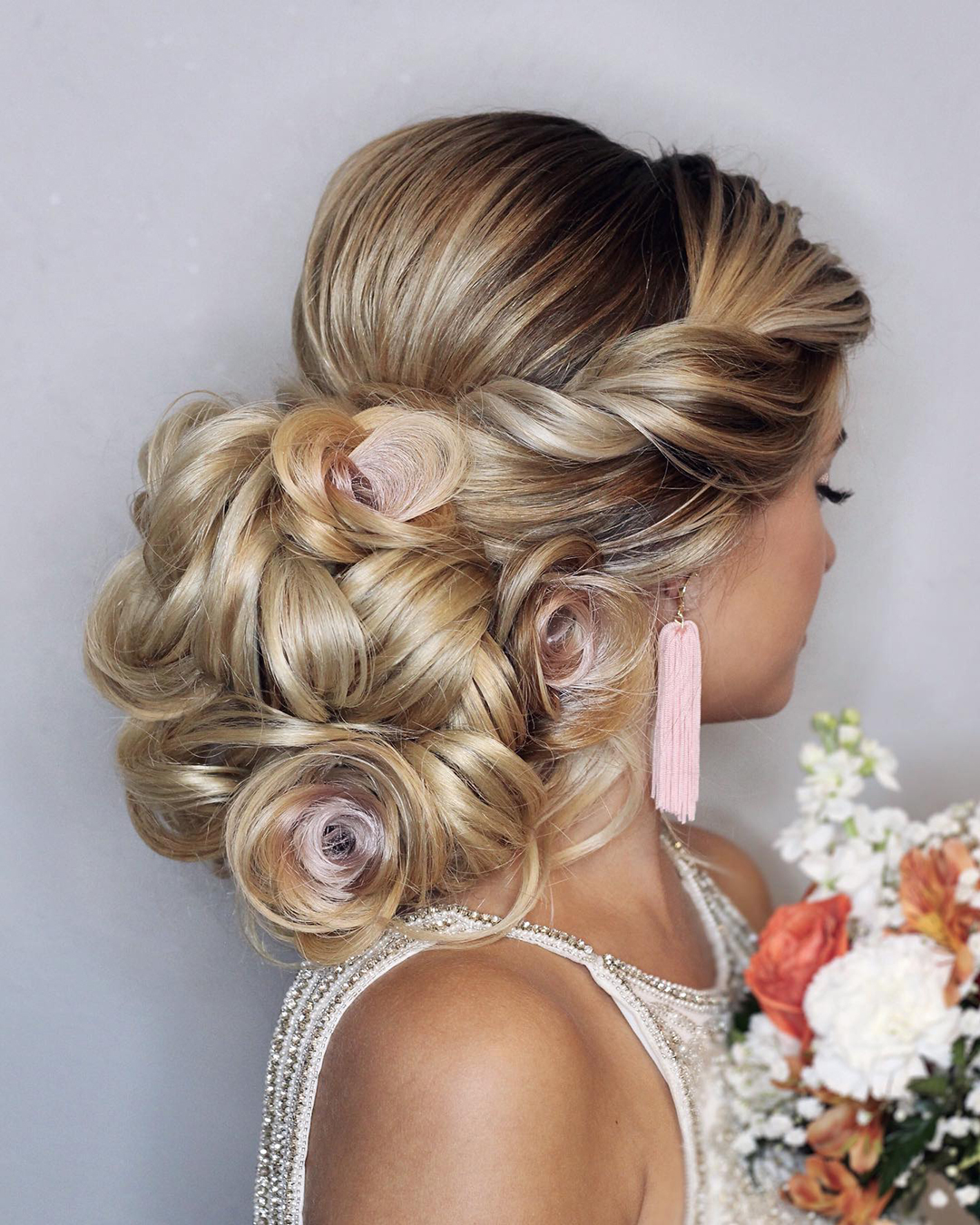 summer wedding hairstyles bun for bride hairbysaretta