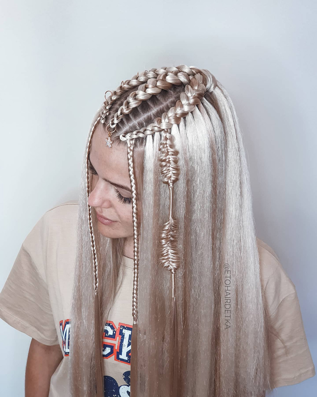 viking wedding hairstyles half up braided etohairdetka