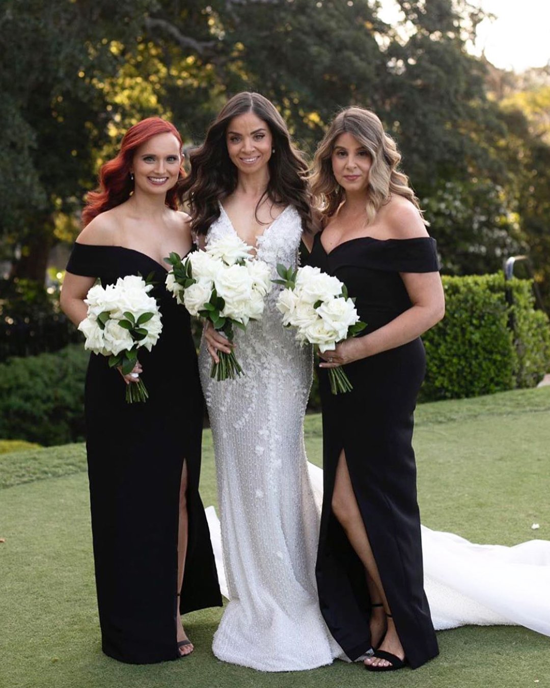 black dresses for bridesmaid