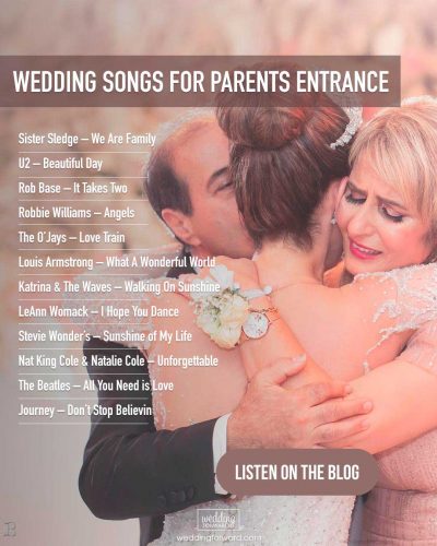 parents entrance song