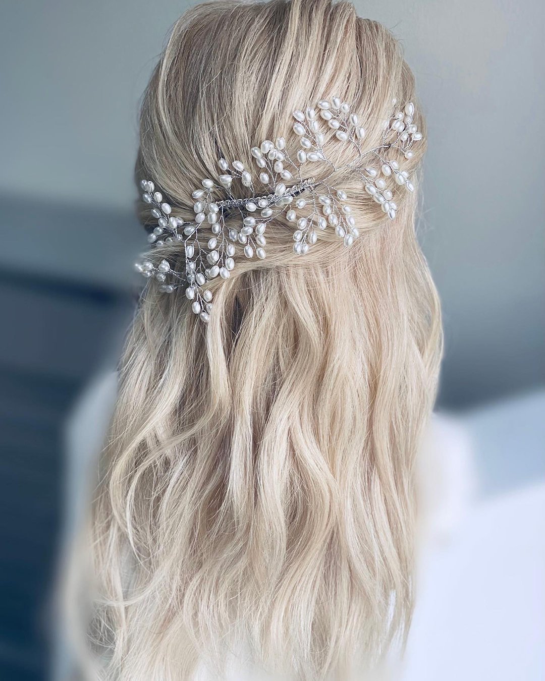 winter wedding hairstyles half up blond hair carter_hair_and_makeup