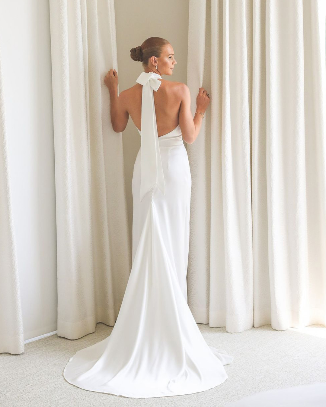 backless wedding dresses simple sexy beach lihihod