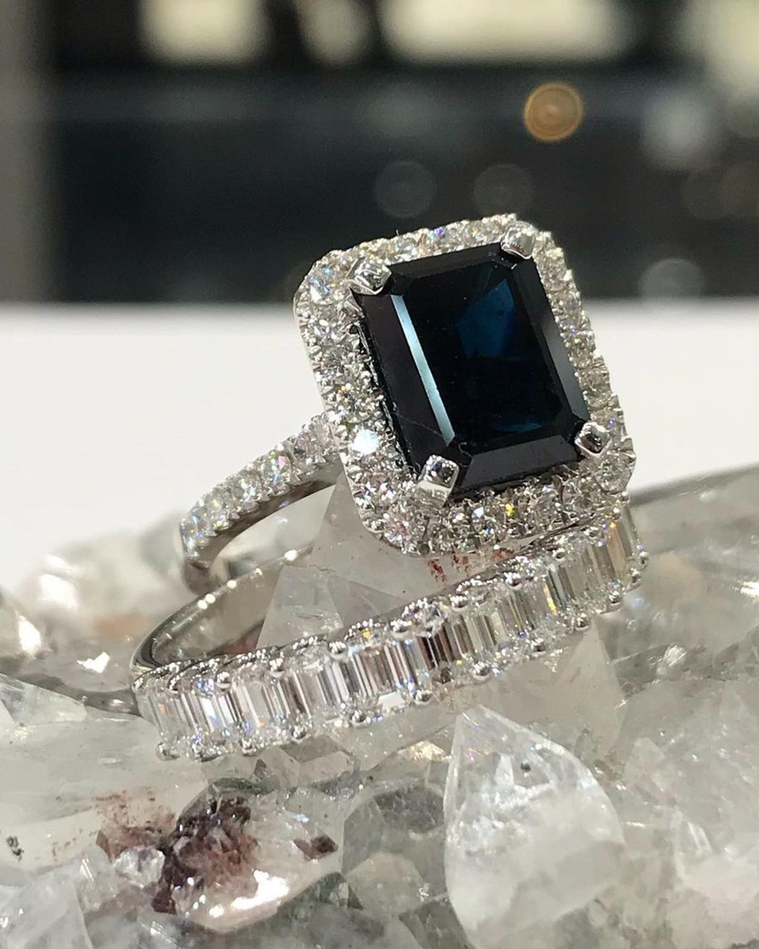 black wedding accessories ring