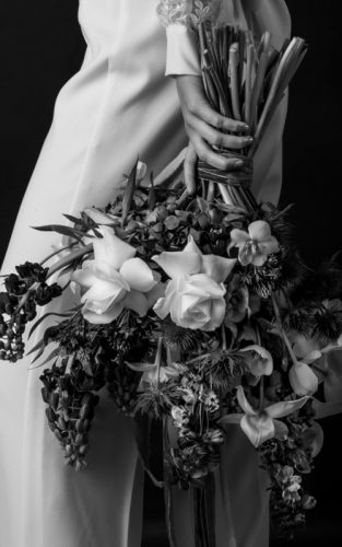 Black wedding bouquets