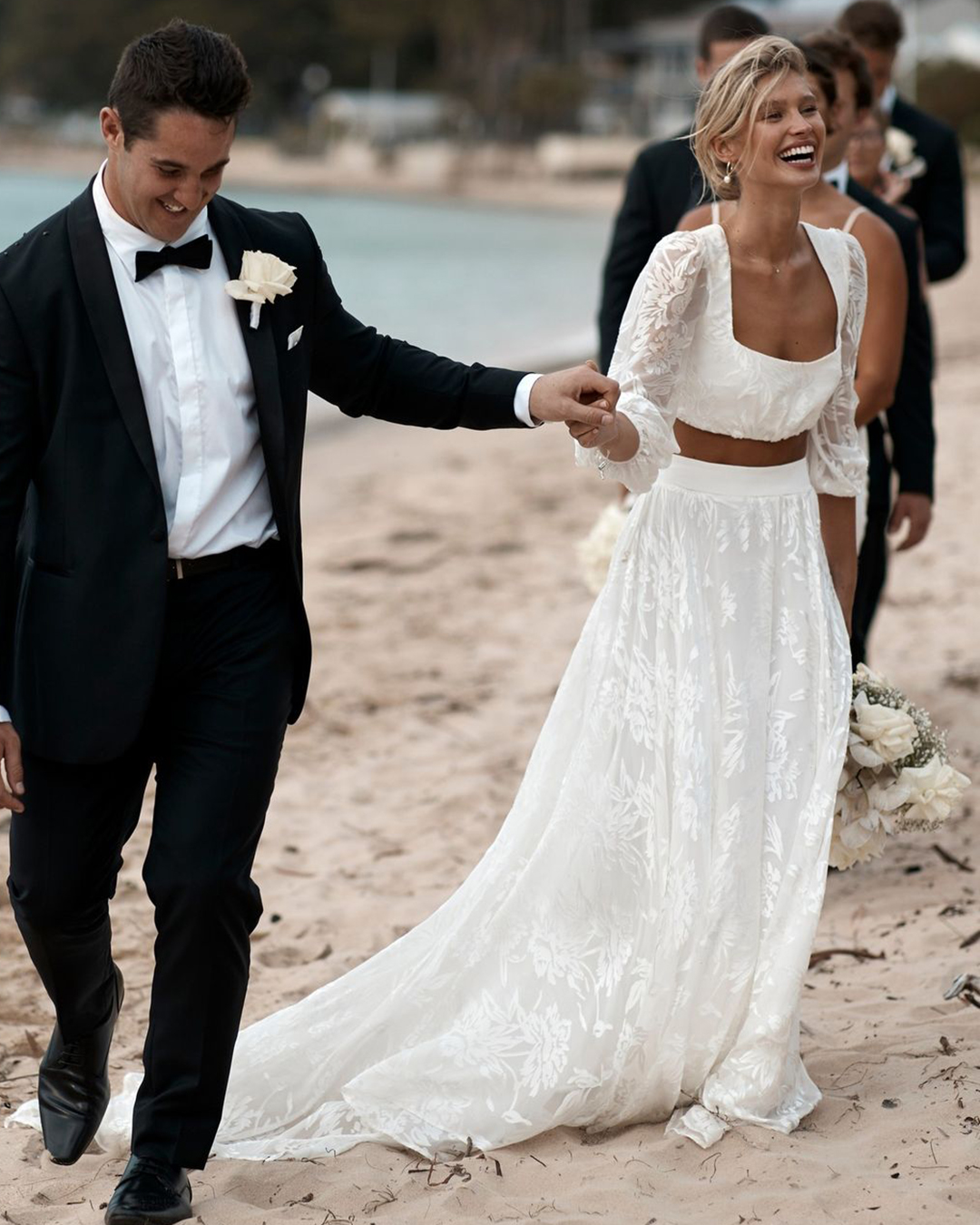 boho wedding dresses with long sleeves lace beach grace_loves_lace