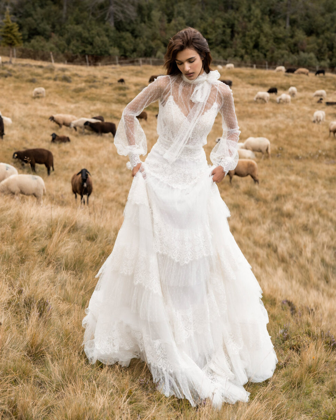 boho wedding dresses with long sleeves lace country alessandroangelozzicouture