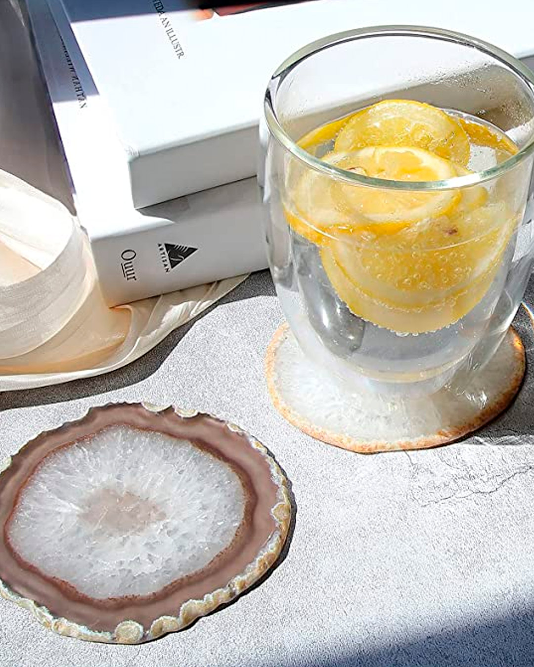 bridal shower gifts agate coasters