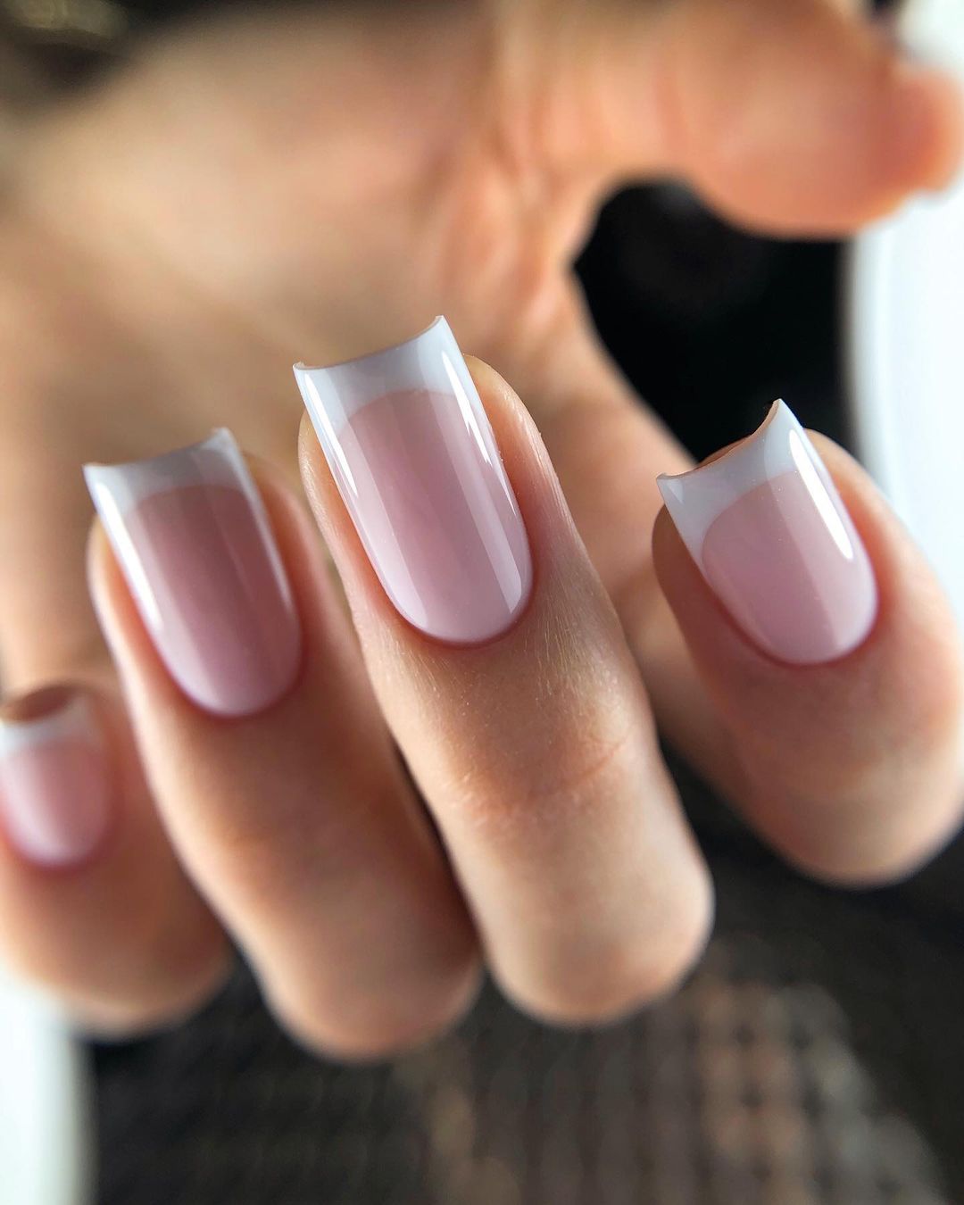 Bridesmaid nails french manicure