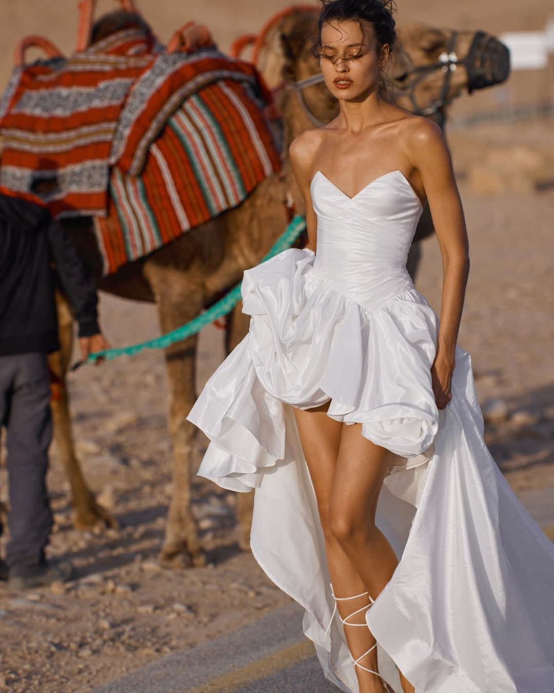 high low wedding dresses simple beach strapless neckline galikarten