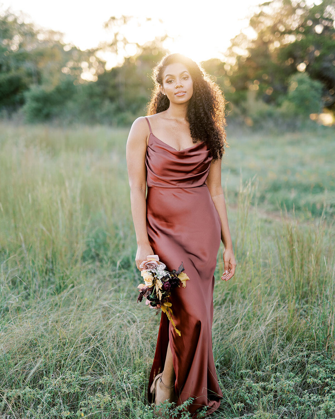 Rust Dresses For Wedding 2023 : 12 Top Outfits + FAQs