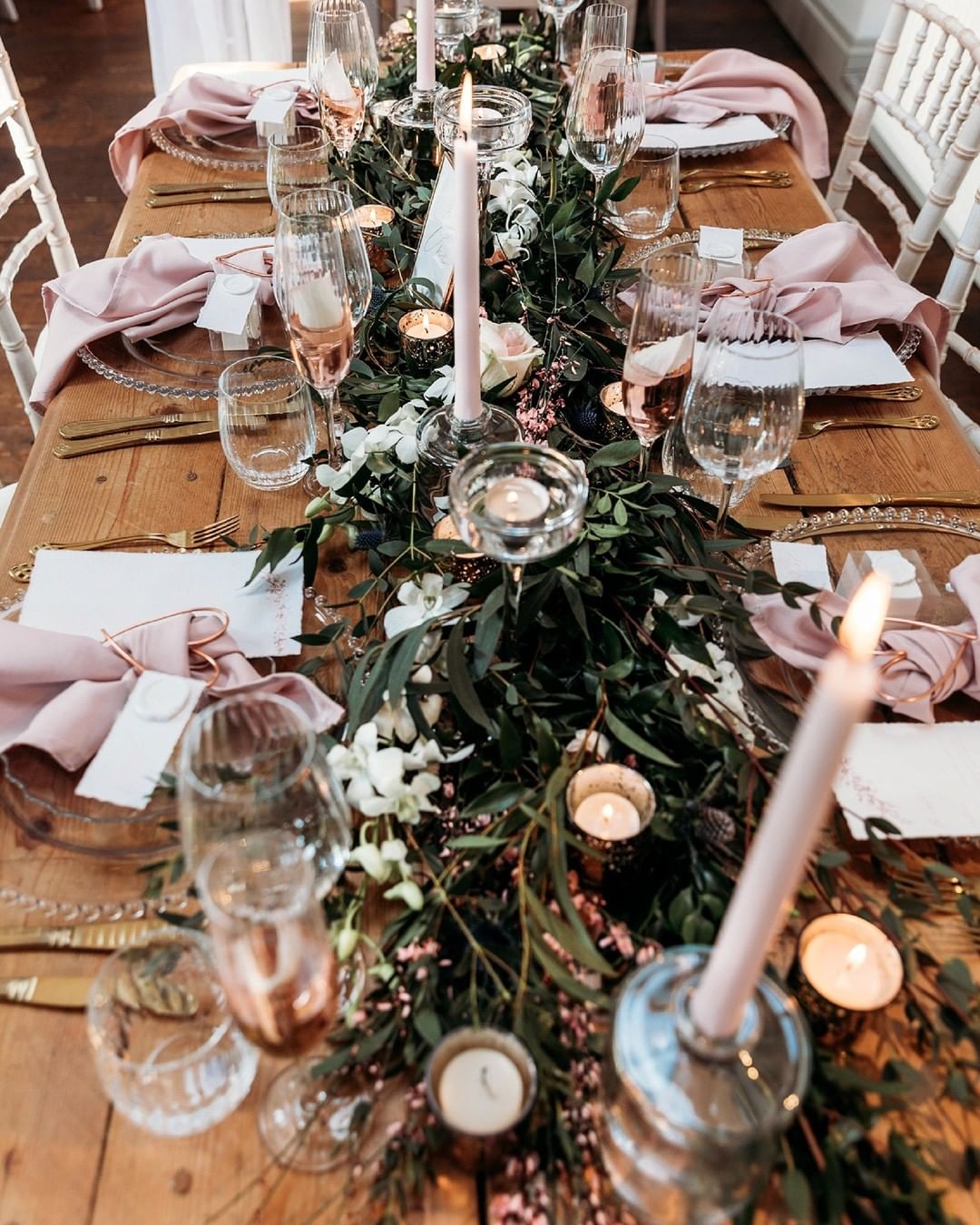 sage rust wedding blush decor