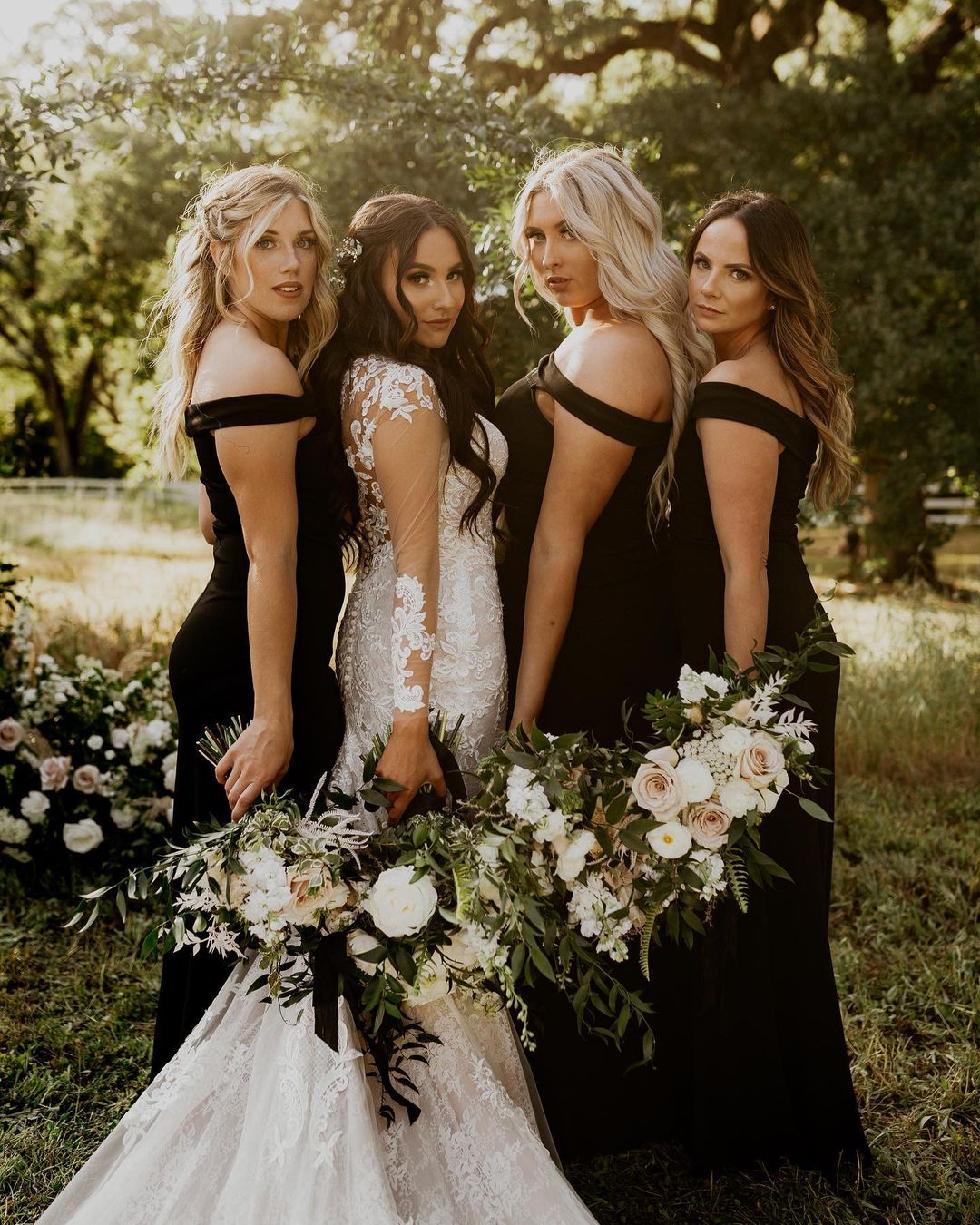 wear black to wedding bridesmaids summer