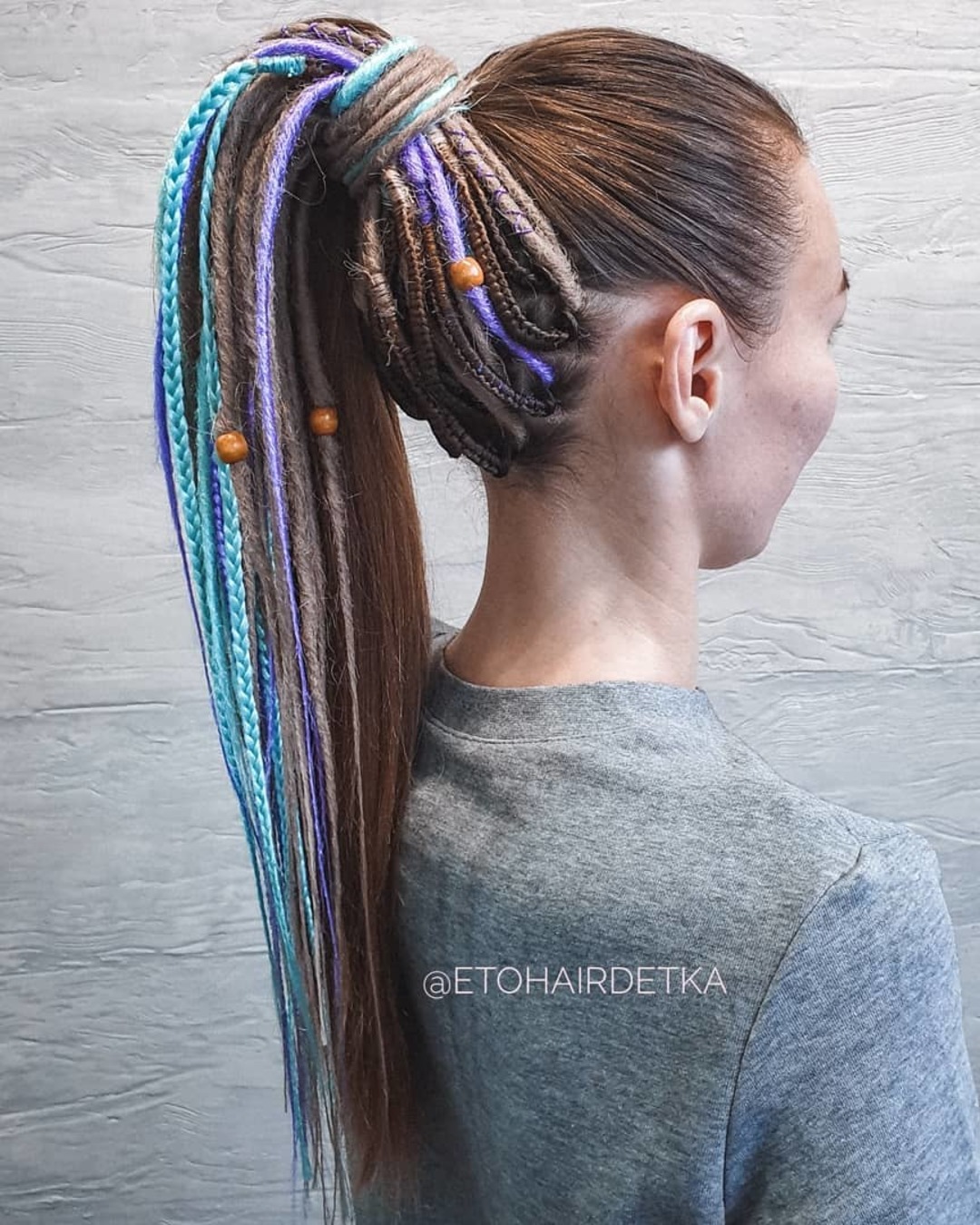 wedding hairstyles for dreadlocks ponytail