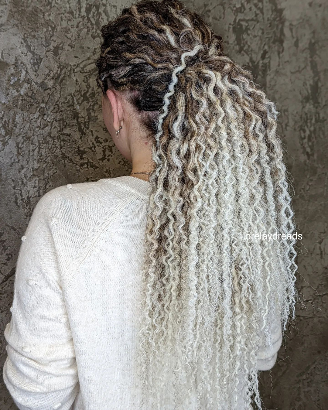 wedding hairstyles for dreadlocks wavy in ponytail lorelaydreads