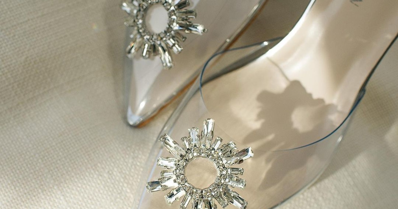 Wedding Shoes Bridal Bride Cinderella Shoes Sequin White Lace 