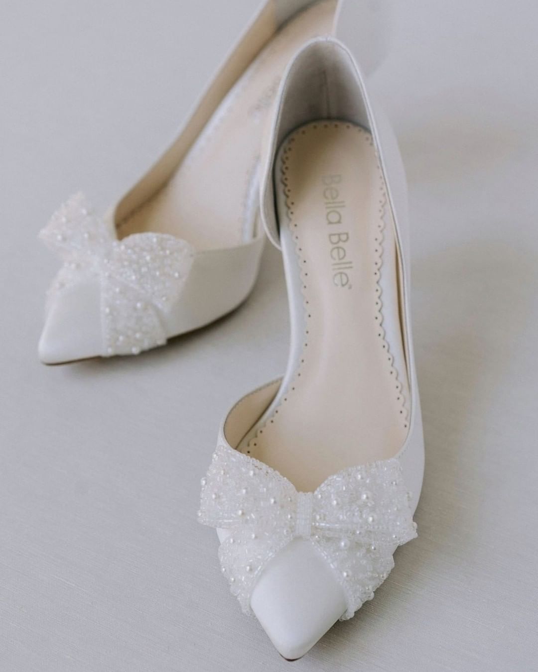 cinderella wedding shoes pearls