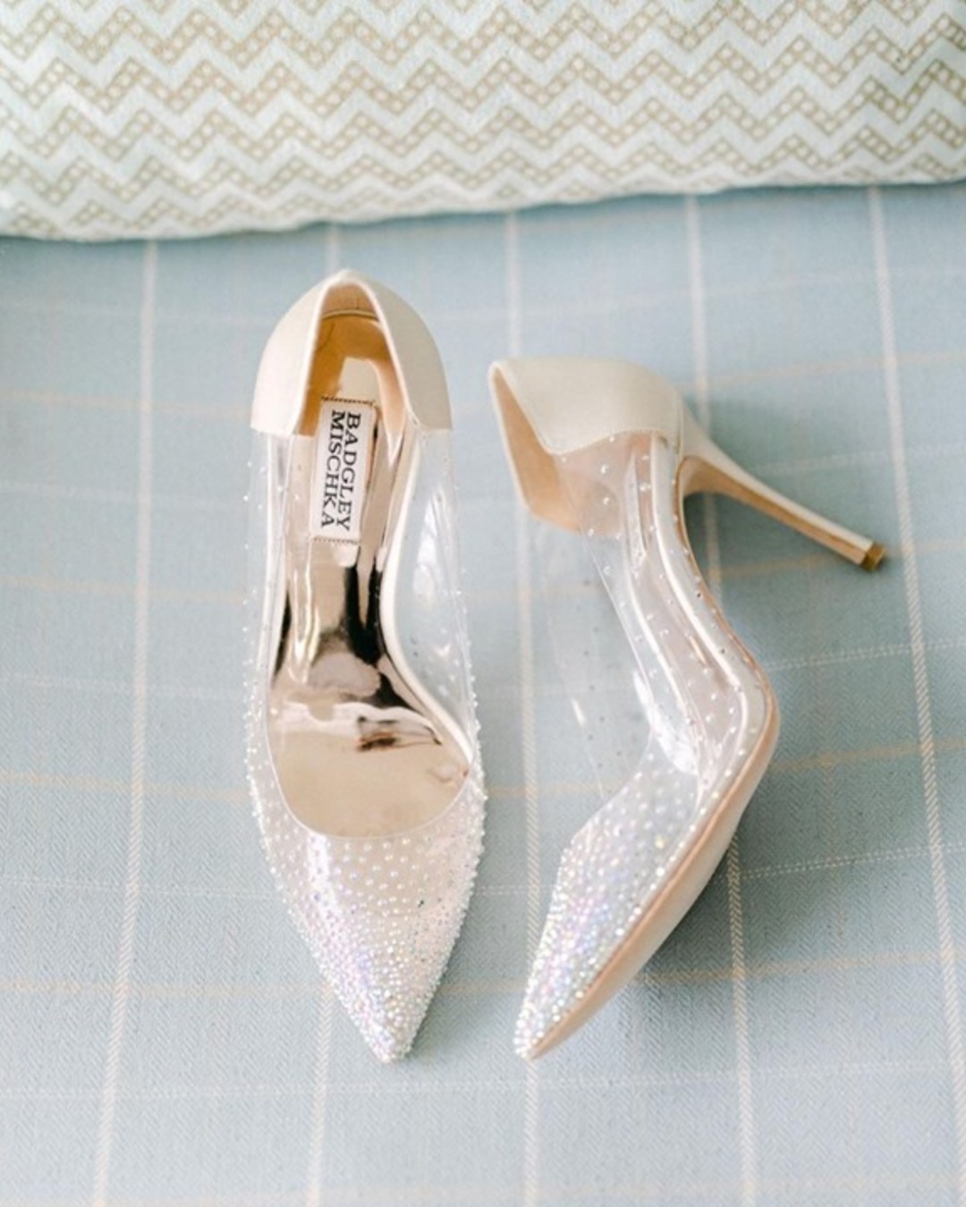 clear wedding shoes heels