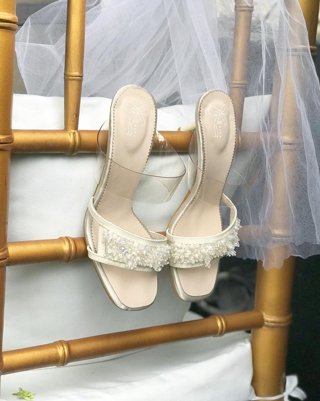 clear wedding shoes sandals
