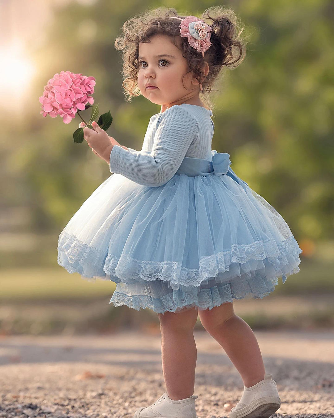 flower girl dresses blue simple tulle dollcakevintage
