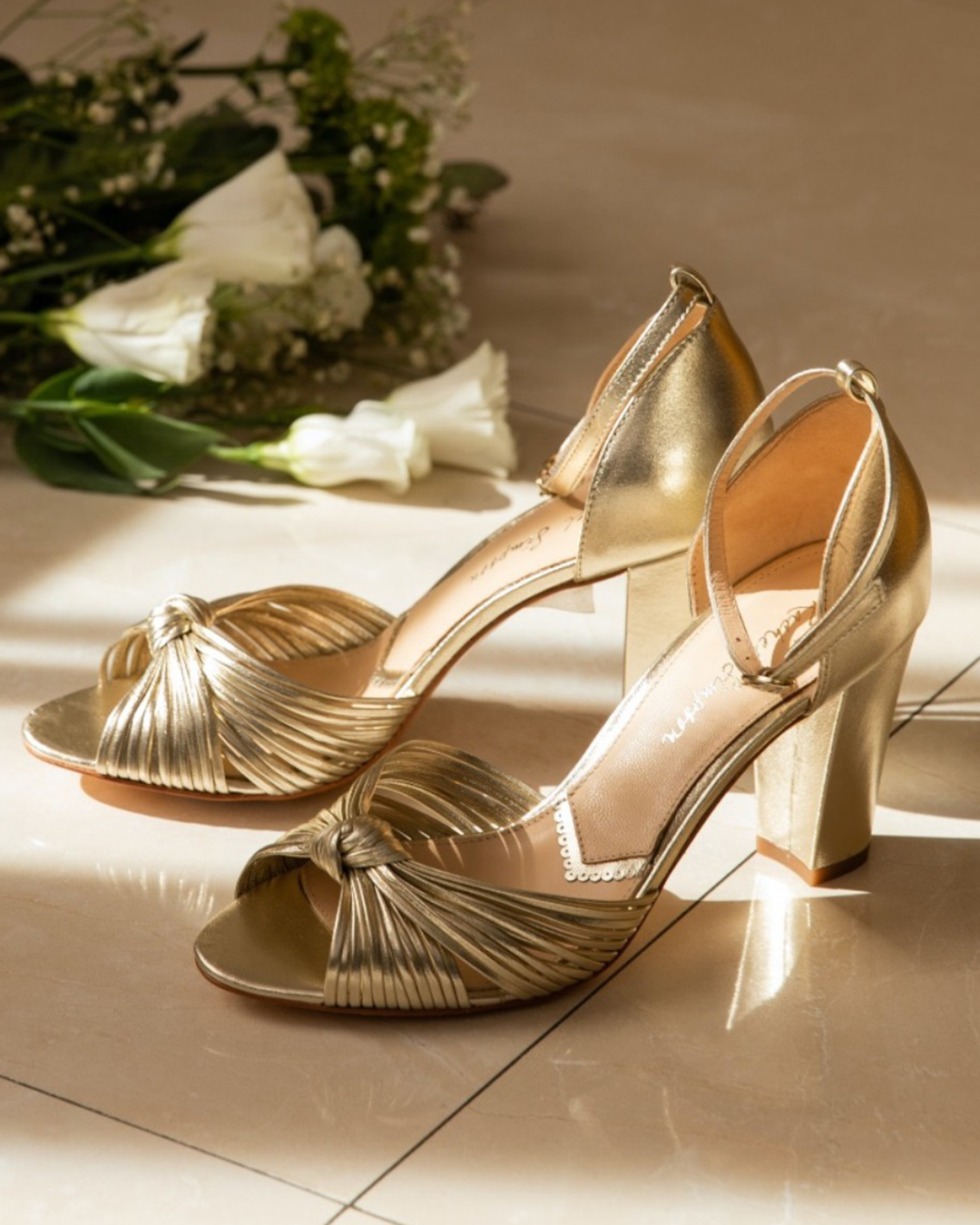 gold shoes for wedding low block heels comfortable rachelsimpsonshoes