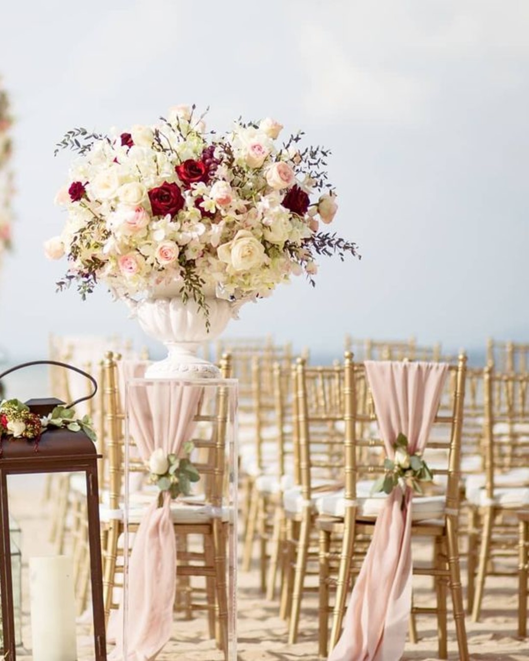gold wedding decorations chairs