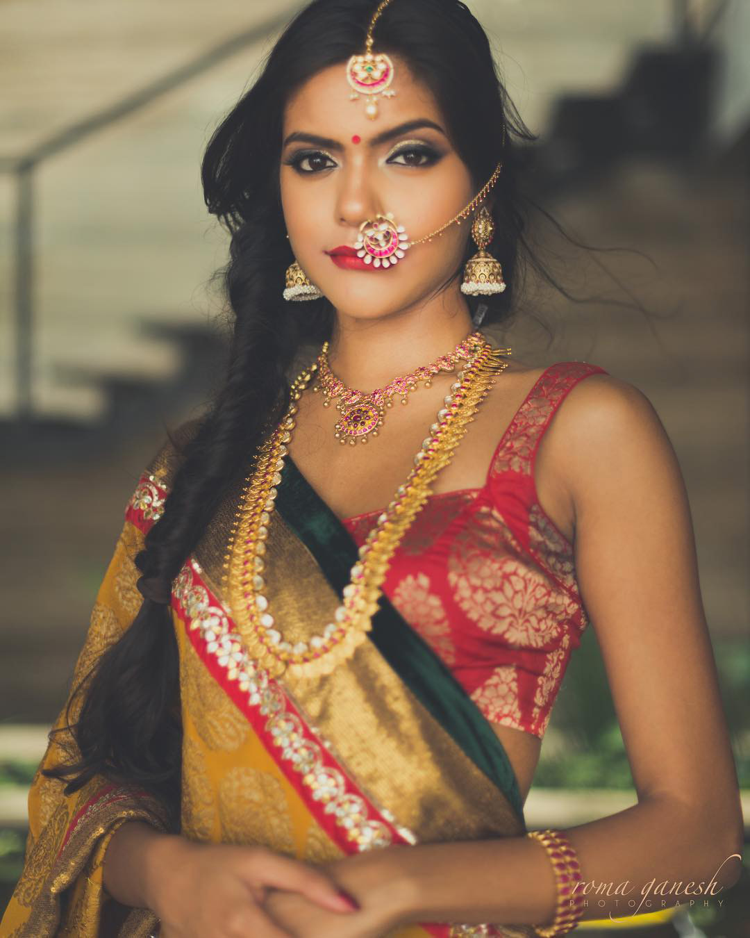 indian bridal makeup traditional natural romaganeshphotography