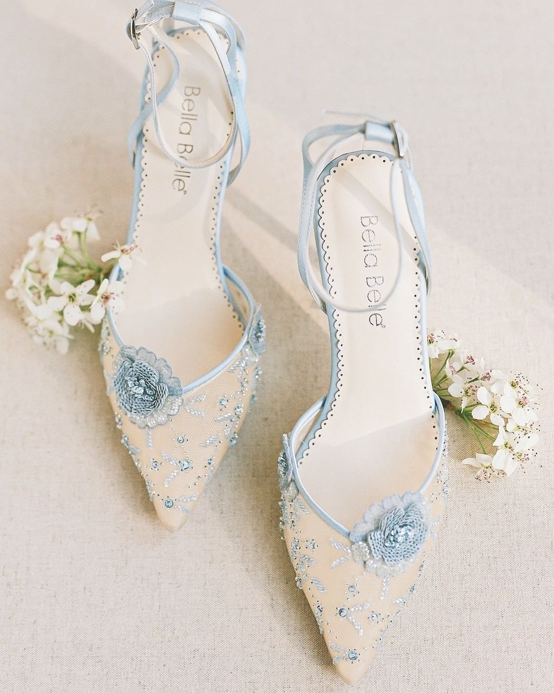 lace wedding shoes blue