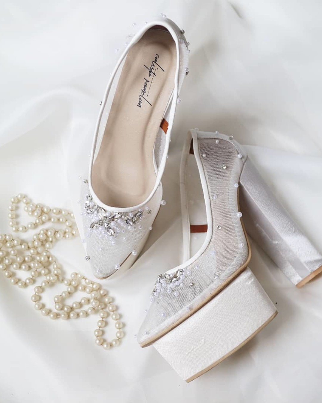 lace wedding shoes satin