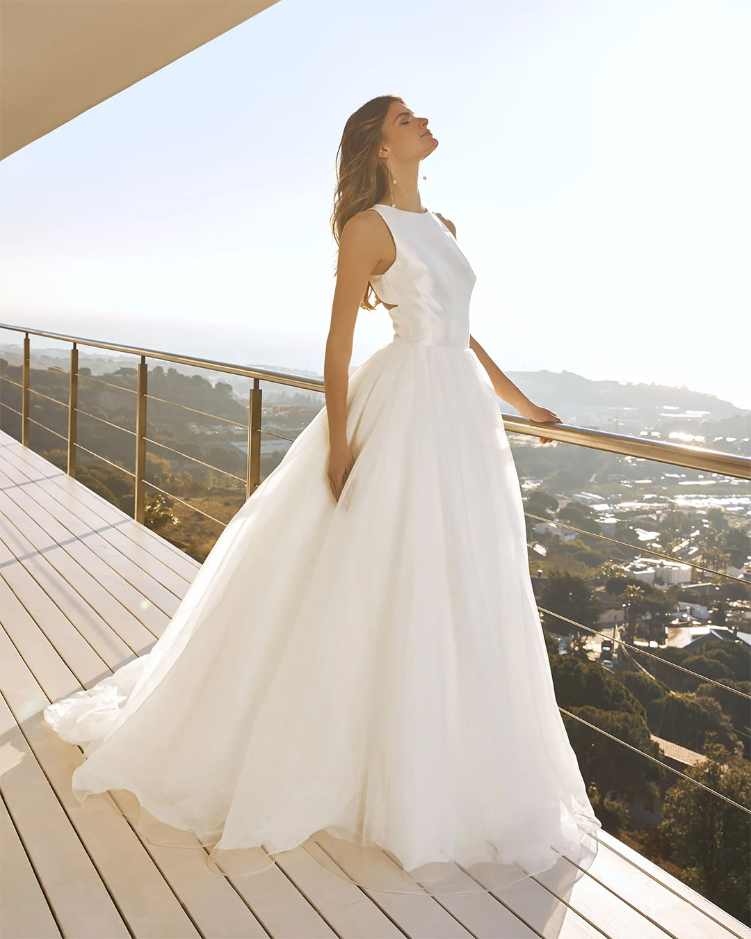 modest wedding dresses simple a line pronovias