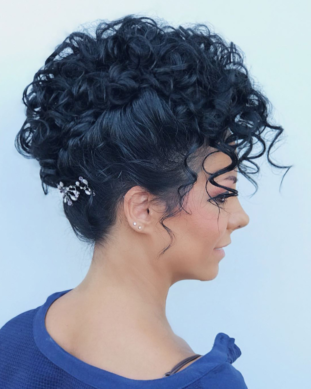 natural wedding hairstyles volume curly updo jeanclaudeelmoughayar