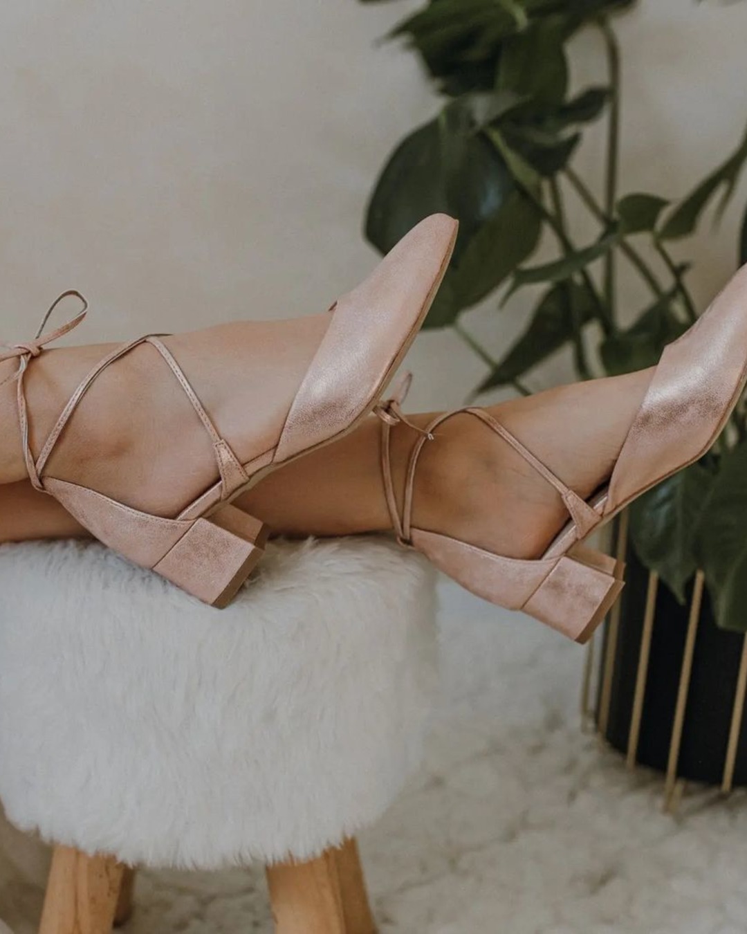 rose gold wedding shoes closed toe