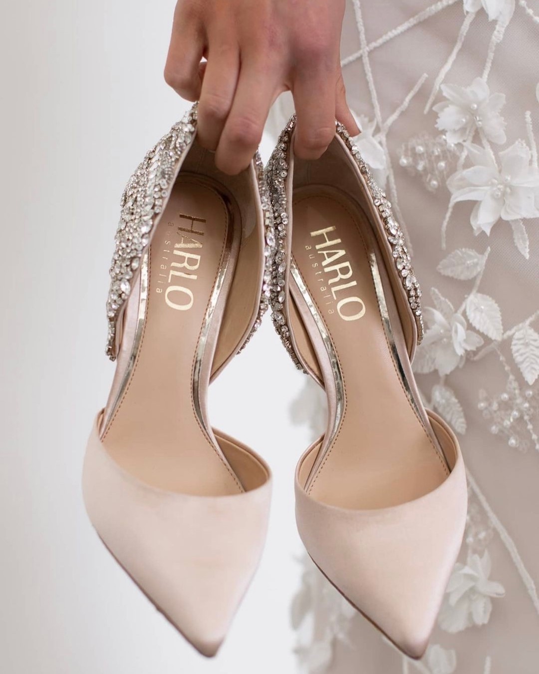 rose gold weddingshoes flats