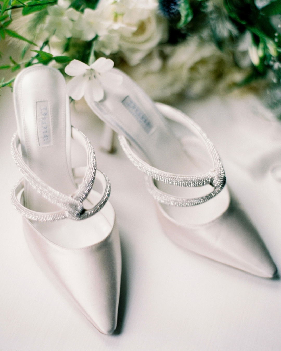 silver wedding shoes low heel jacob_and_pauline simple with sparkles stones