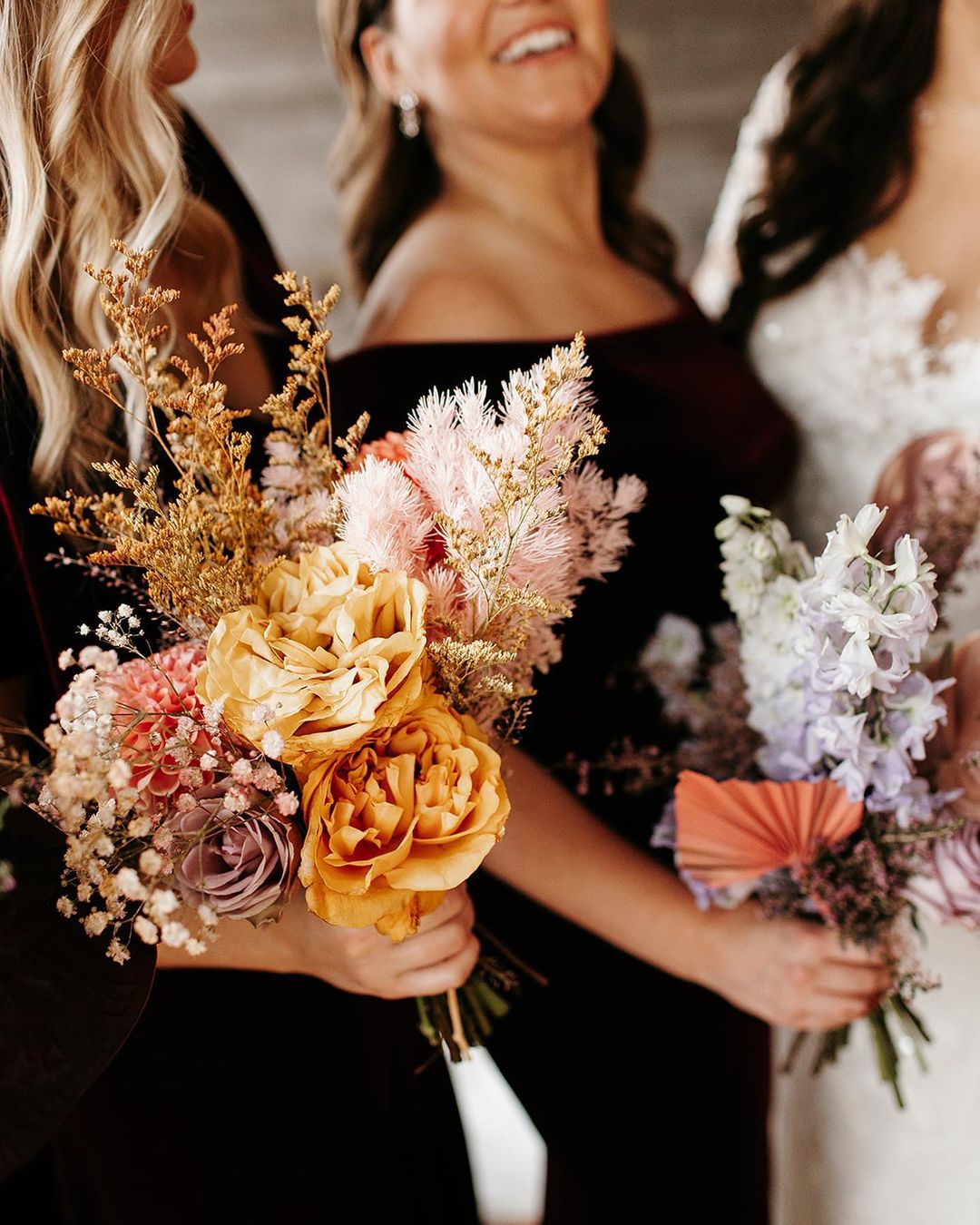 small wedding bouquets rustic