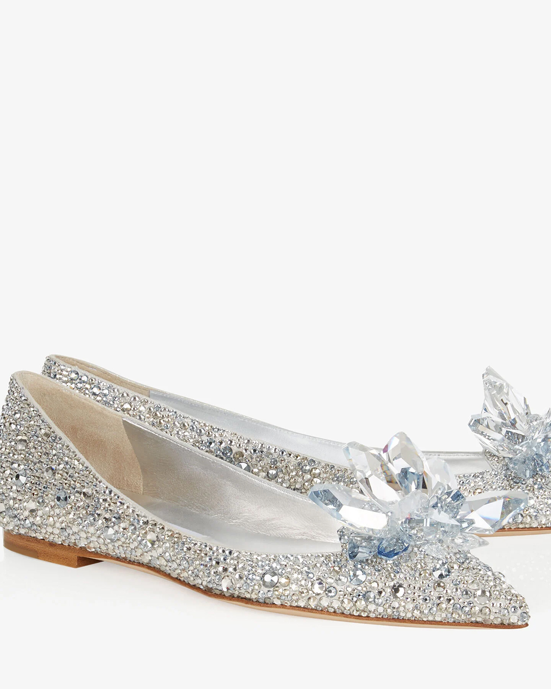 sparkly wedding shoes flats with crystal jimmy choo