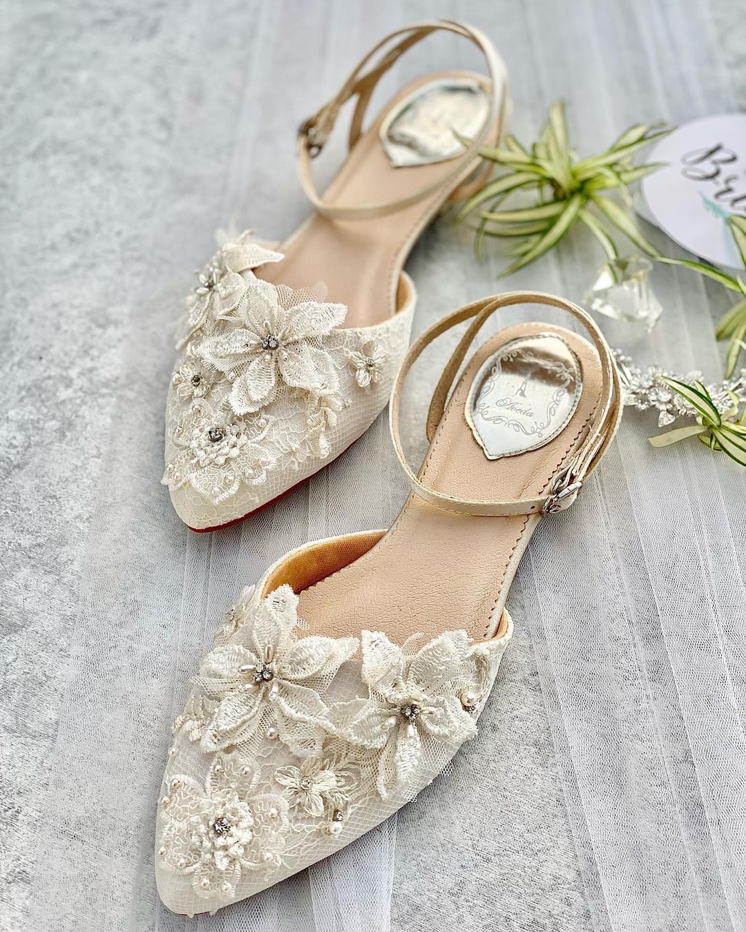 wedding vintage shoes flat