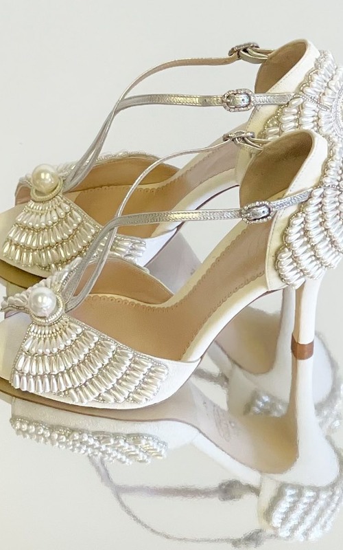 vintage inspired bridal shoes