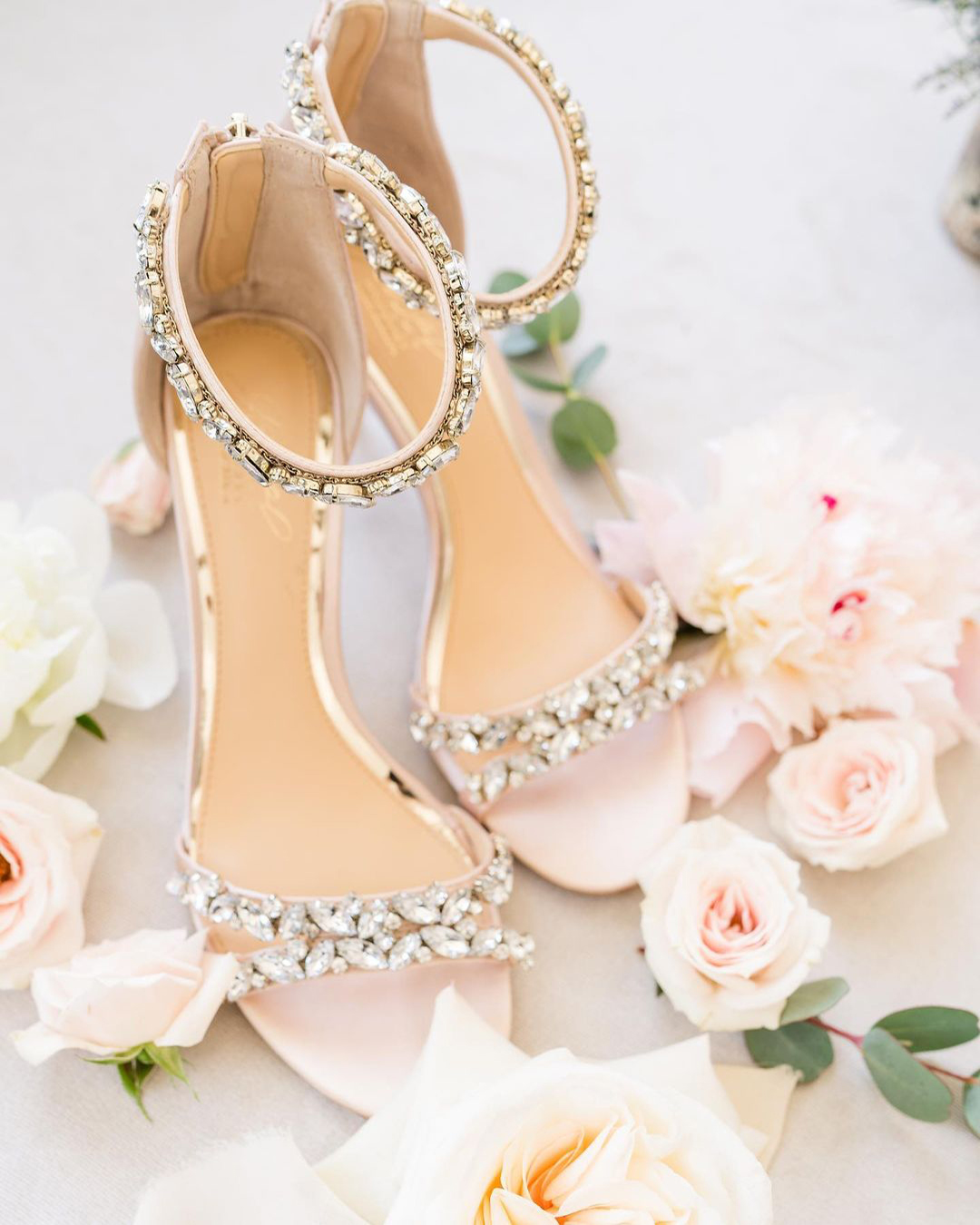 badgley mischka bridal shoes low heel sparkle