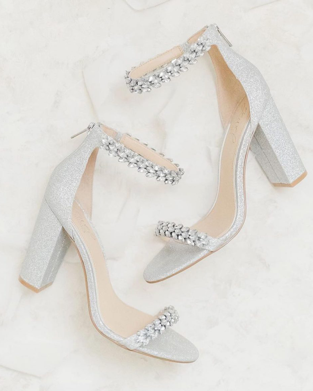 badgley mischka bridal shoes wedge