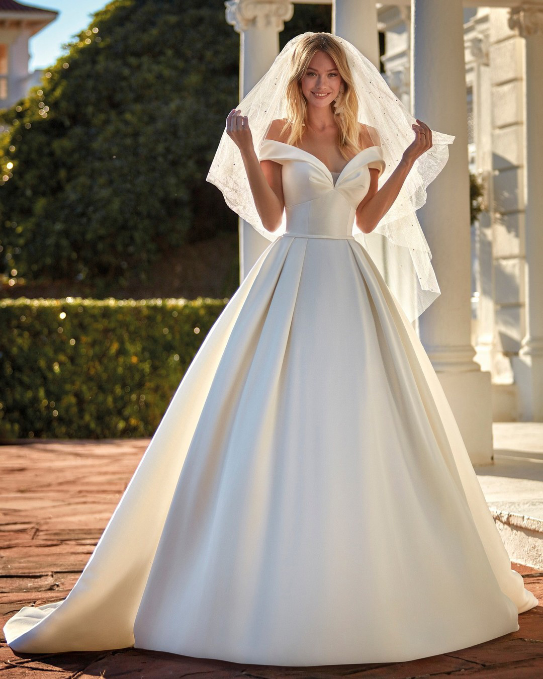 ball gown wedding dresses simple off the shoulder house of patric