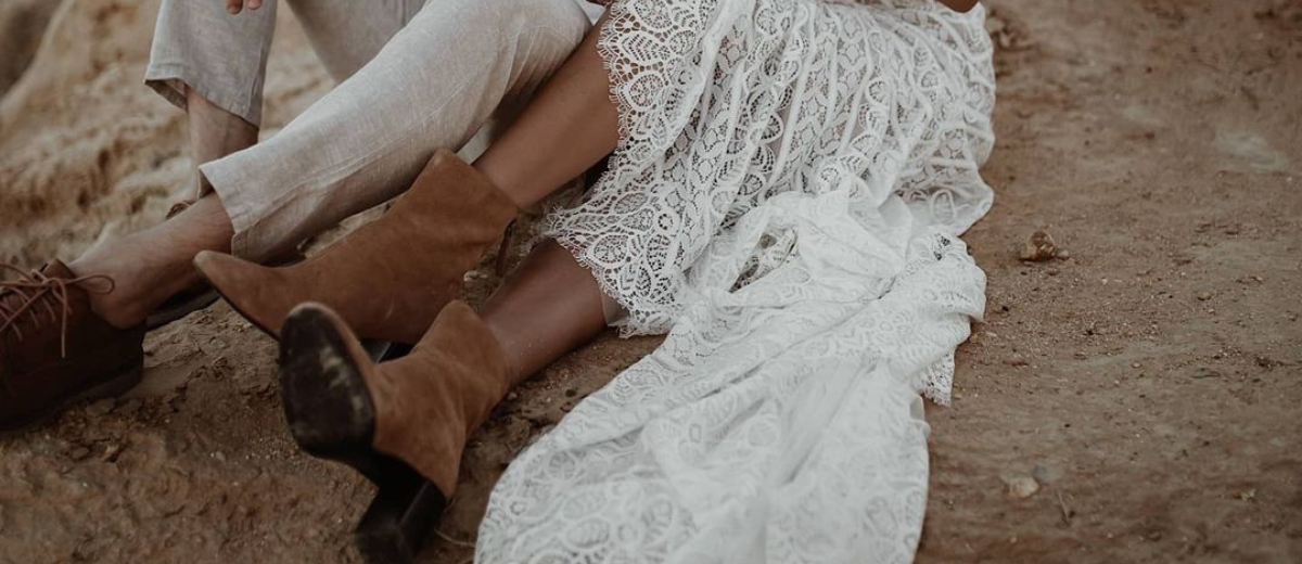 Unique Fabrics And Styles Of Dresses To Wear With Cowboy Boots At A Wedding