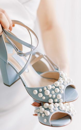 blue wedding shoes
