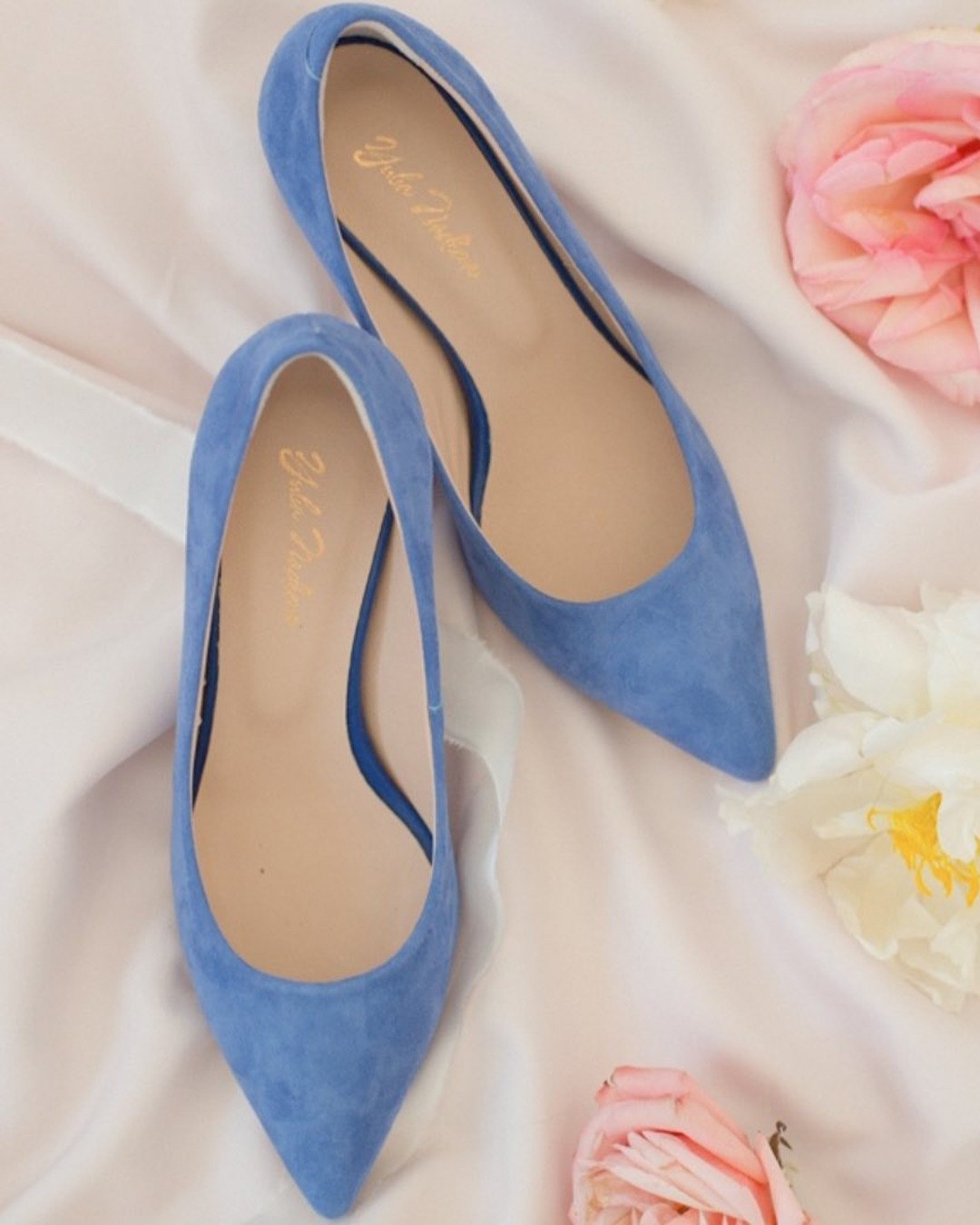 blue wedding shoes for bridesmaids