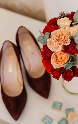 burgundy wedding shoes main image